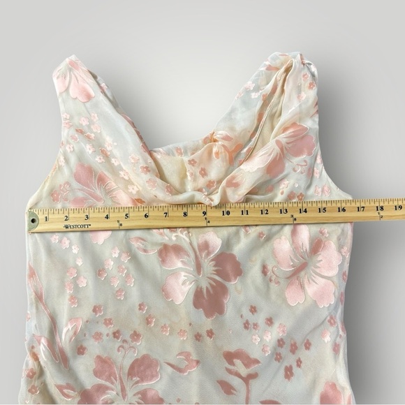 Lew Magram Vintage Y2K Silk Blend Maxi Dress Sz 10 - Picture 9 of 11